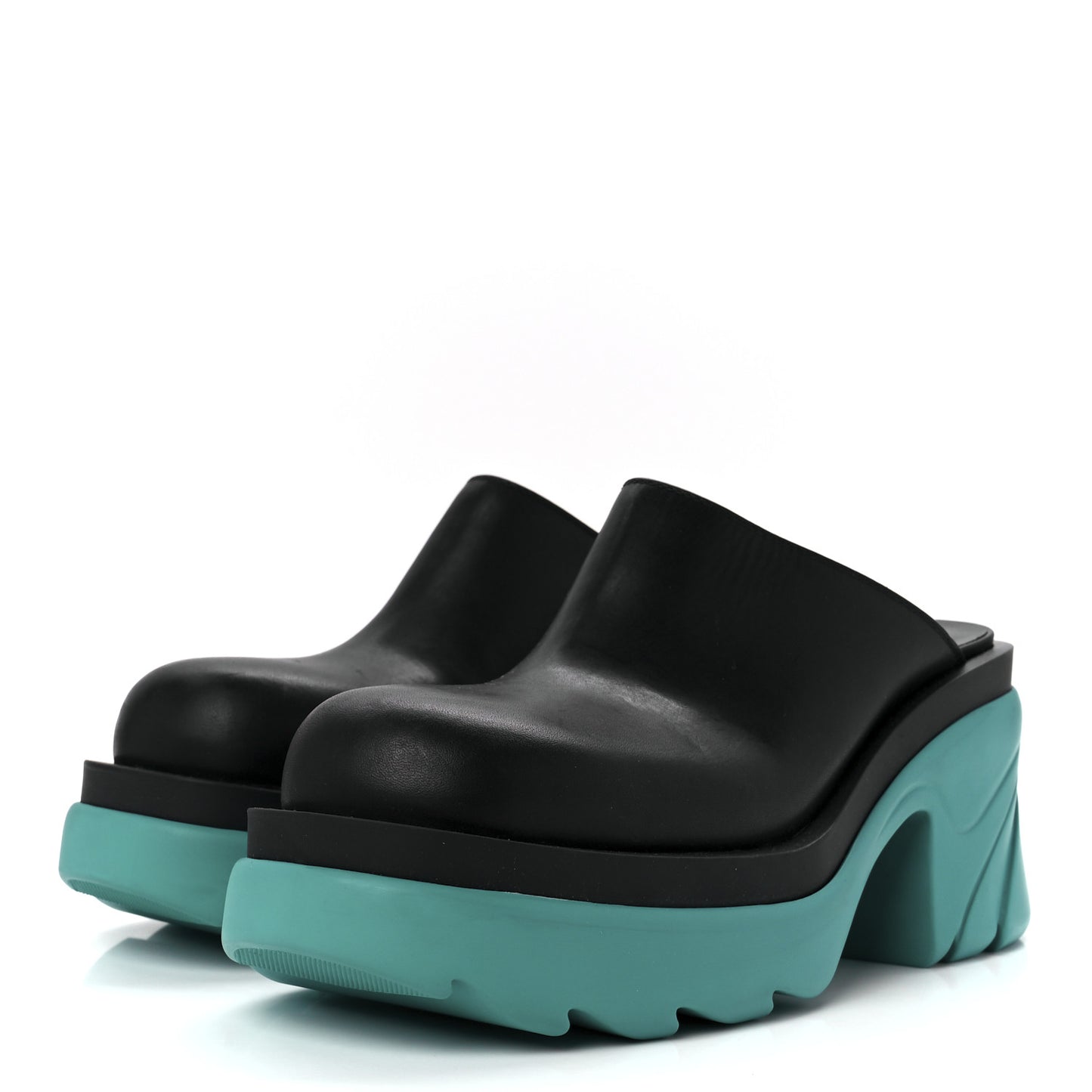 Calfskin Flash Pump Clogs 39.5 Black Neptune