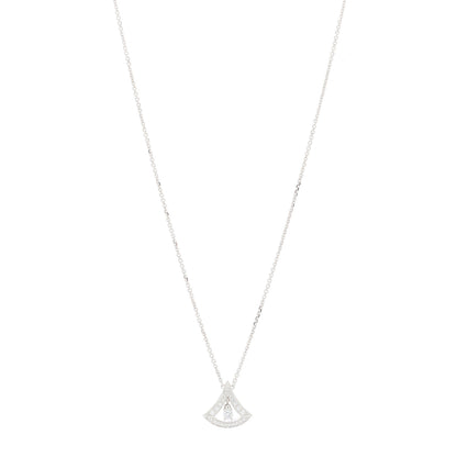 Bulgari 18K White Gold Diamond Divas' Dream Pave Openwork Necklace 1 of 8
