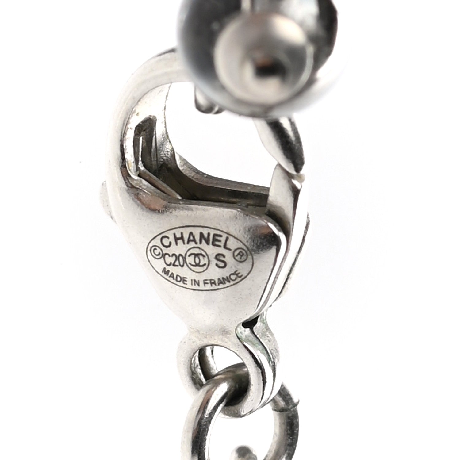 Chanel Crystal CC Necklace Ruthenium 6 of 7