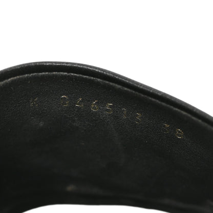 Chanel Lambskin Quilted CC Platform Mules 38 Black 7 of 8