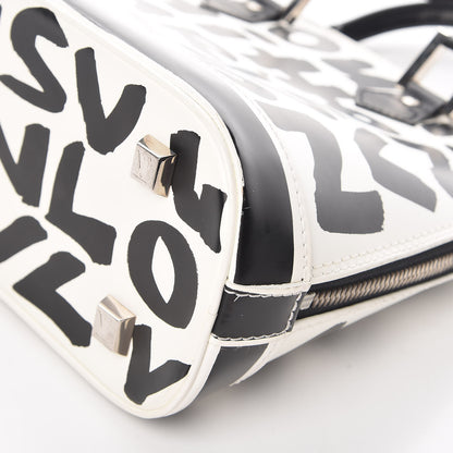 Louis Vuitton Graffiti Alma MM Black 8 of 12