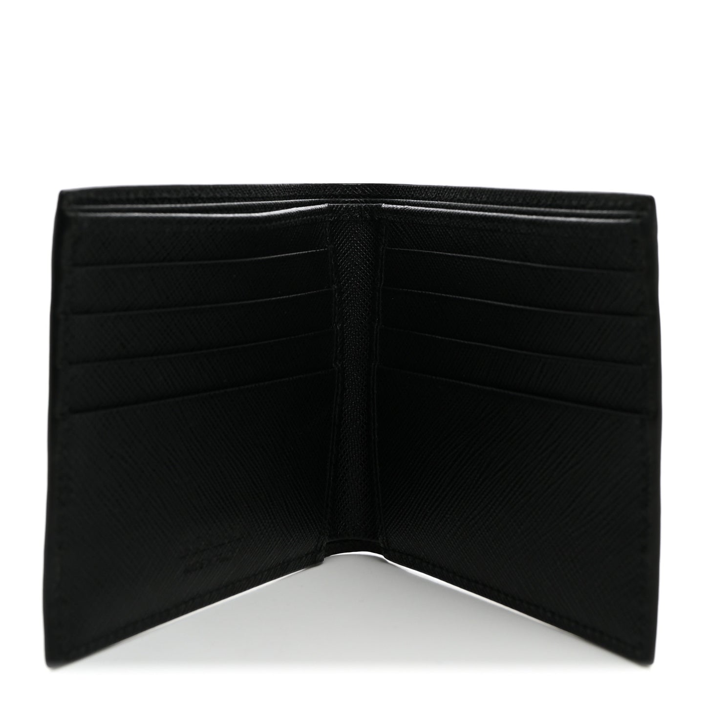 Saffiano Bi-Fold Wallet Black Bluette