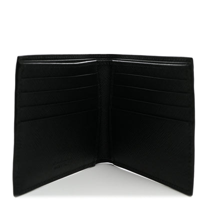 Prada Saffiano Bi-Fold Wallet Black Bluette 5 of 7