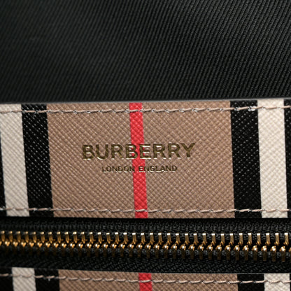 Burberry E-Canvas Stripe Book Tote Archive Beige 6 of 11