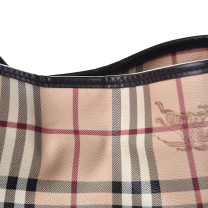 Burberry Haymarket Check Small Canterbury Tote Chocolate 15 of 17