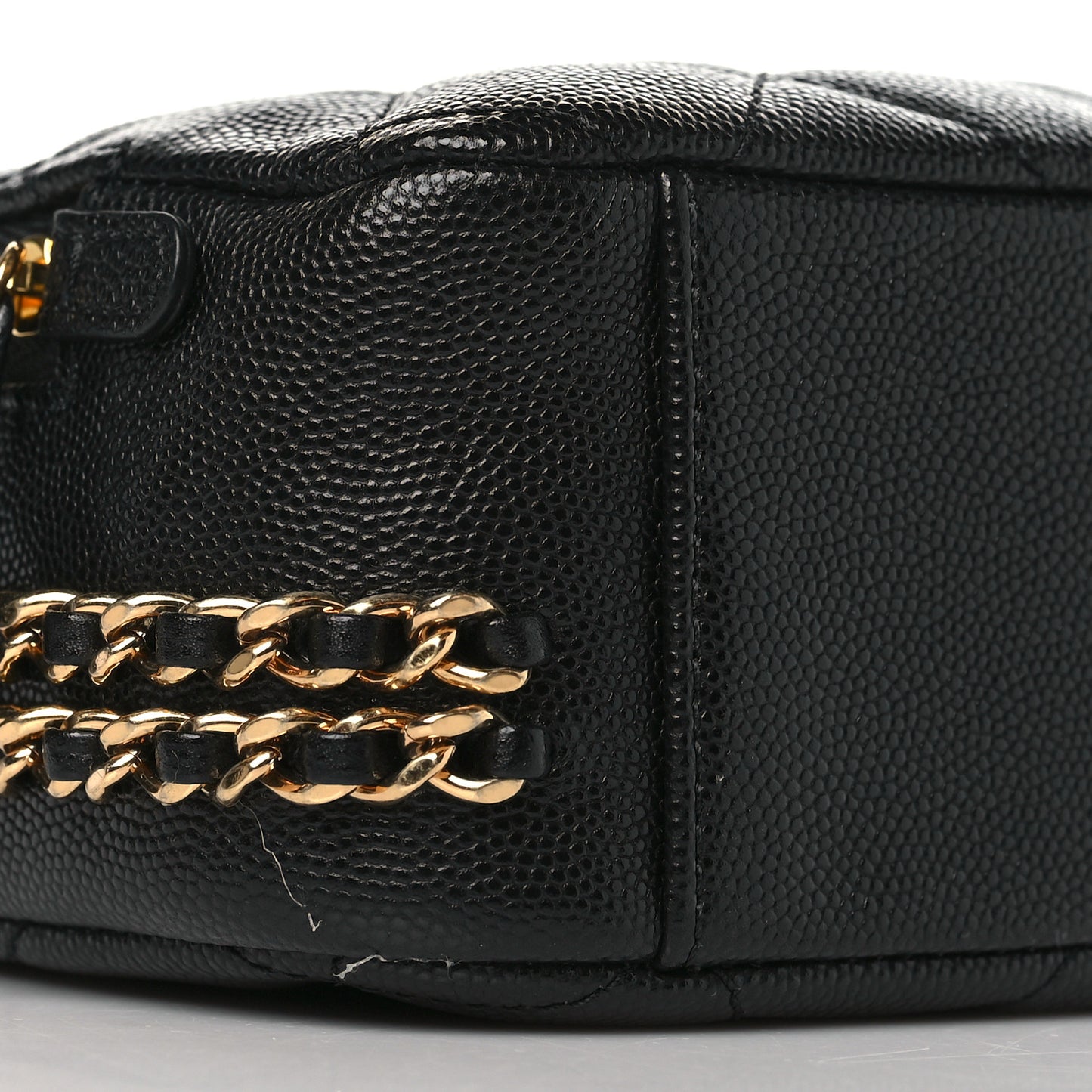 Caviar Quilted Mini CC You Camera Case Black