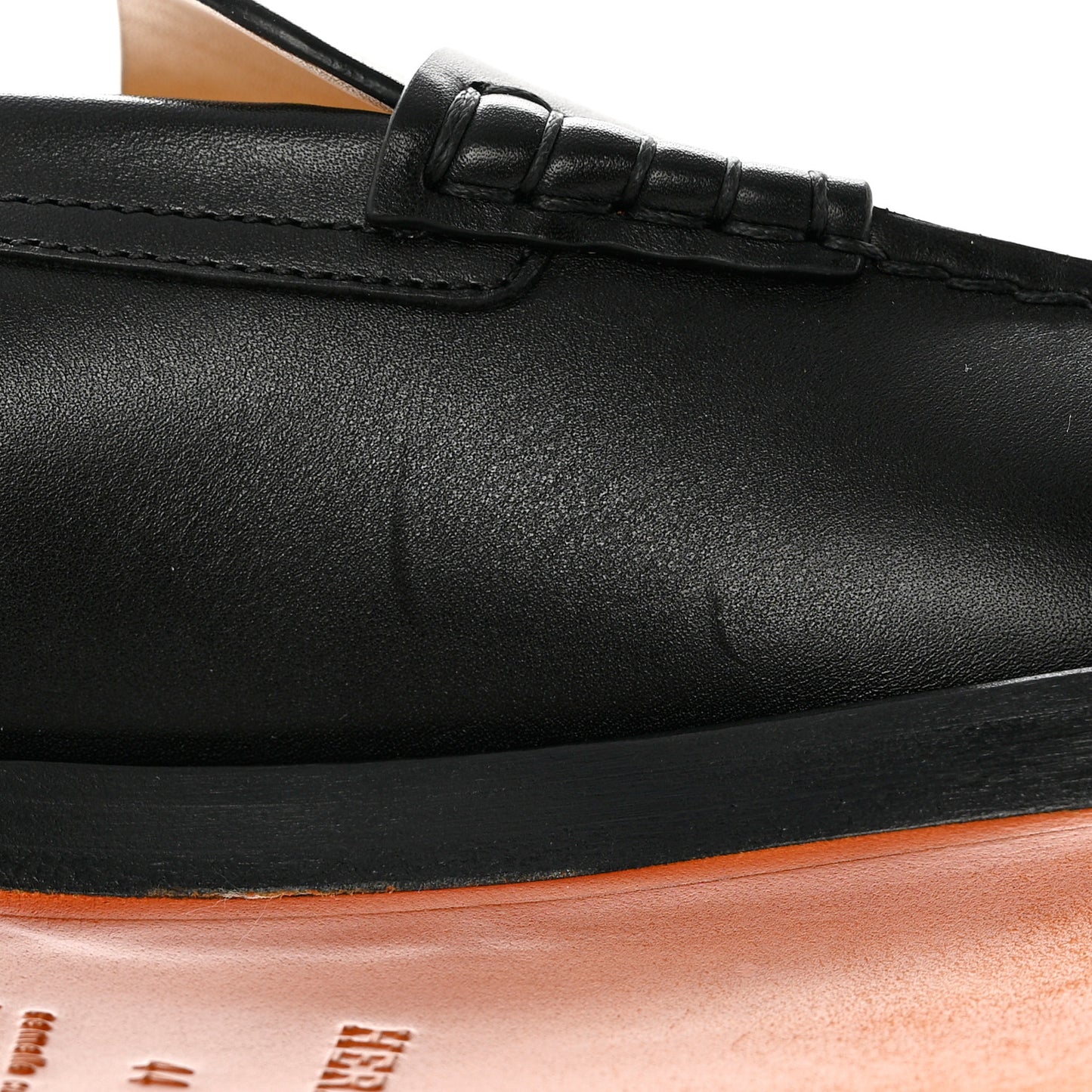 Calfskin Charrette Loafers 44 Black