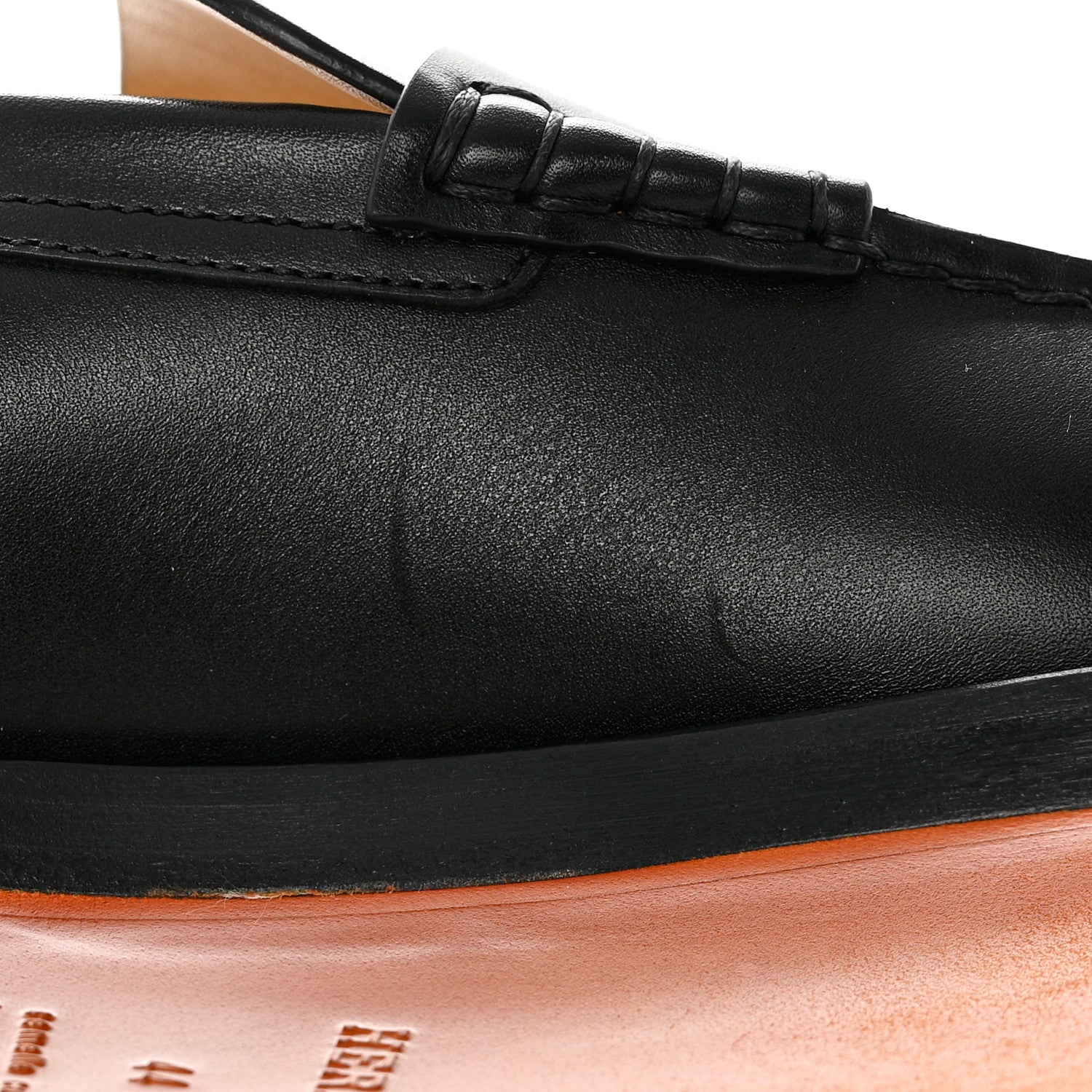 Hermes Calfskin Charrette Loafers 44 Black 12 of 13