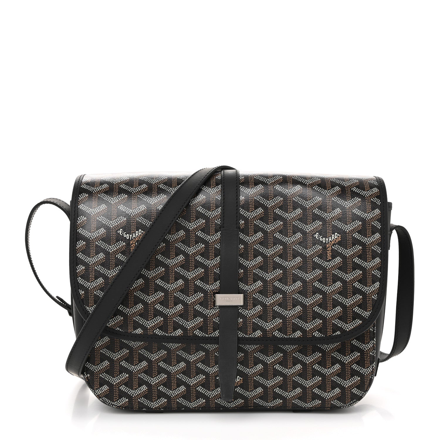 Goyard Goyardine Belvedere II MM Messenger Bag Black 1 of 12
