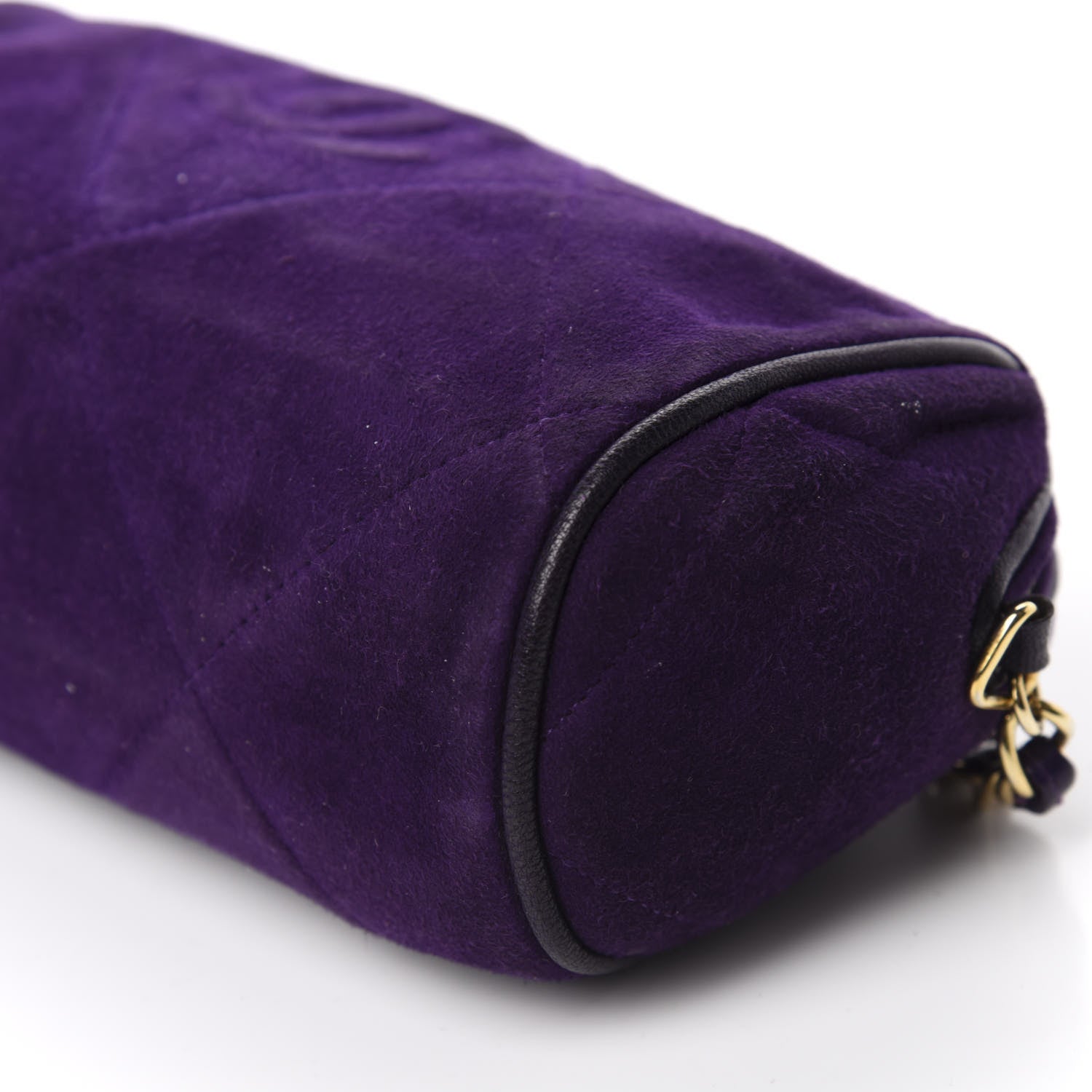 Chanel Suede Quilted Small Tassel Shoulder Bag Purple 7 of 11
