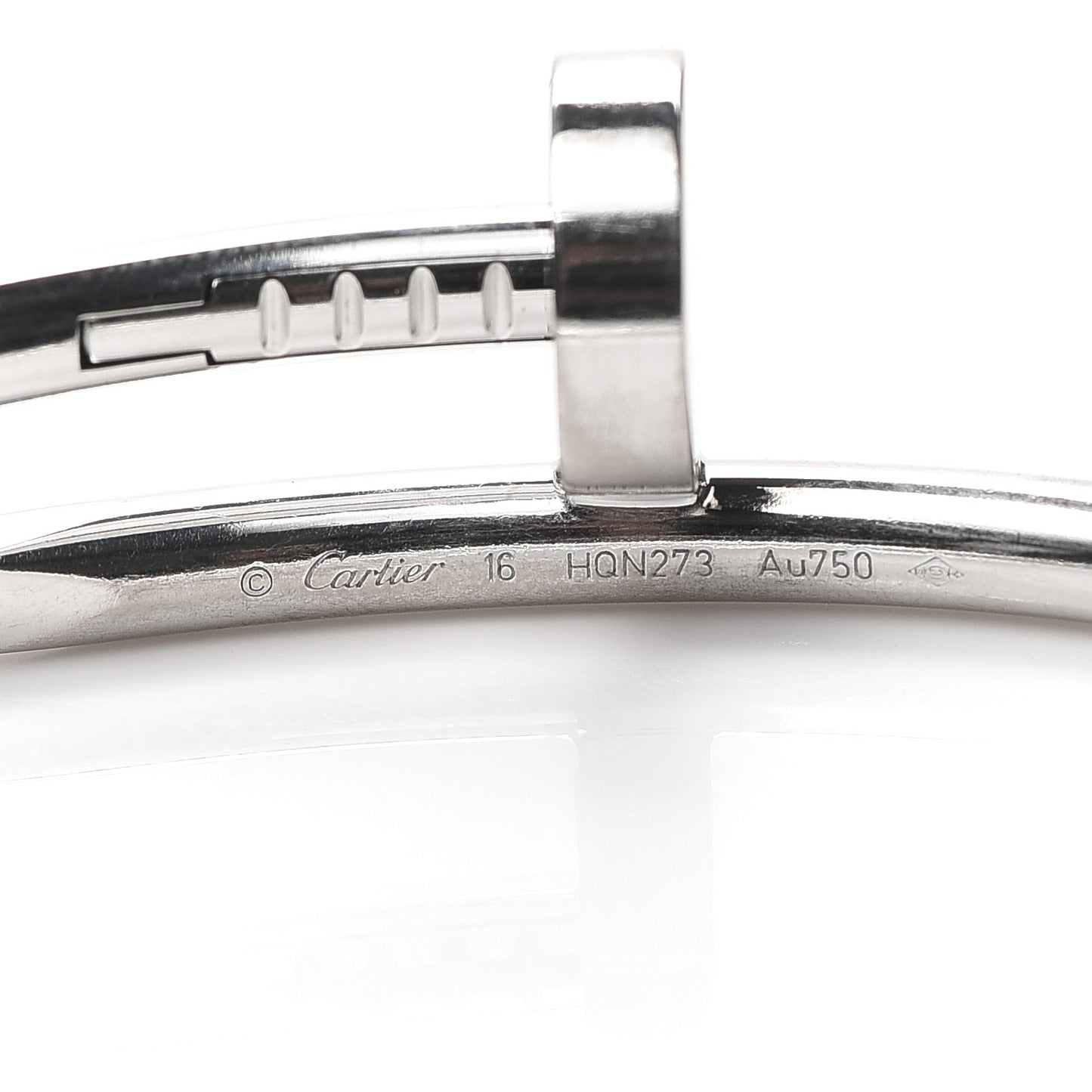 18K White Gold Juste Un Clou Bracelet 16
