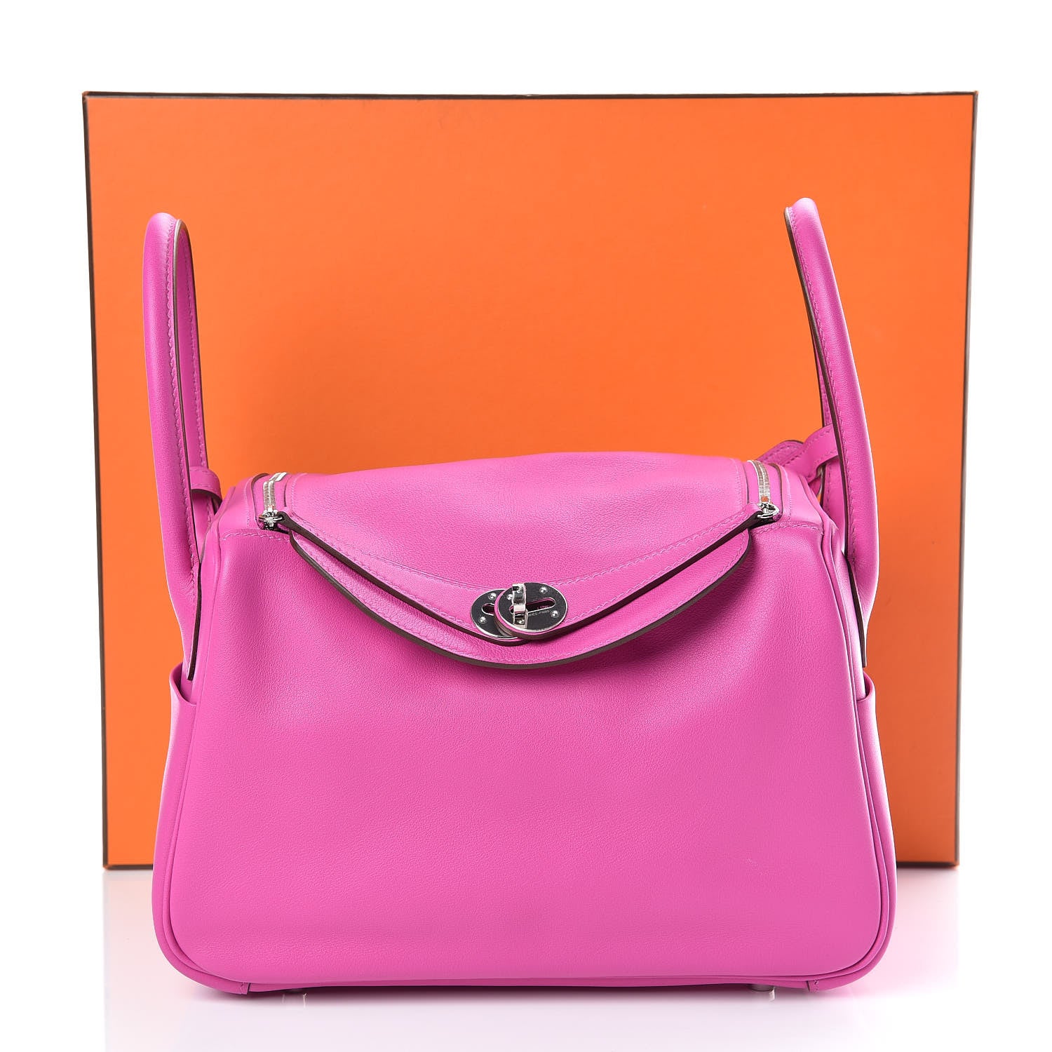 Hermes Swift Epsom Lindy 26 Tressage De Cuir Magnolia Bleu Saphir Craie 10 of 10