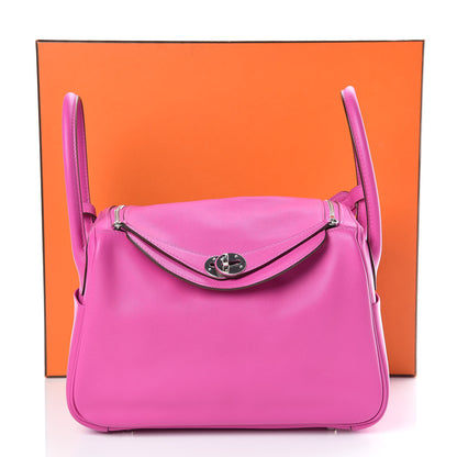 Hermes Swift Epsom Lindy 26 Tressage De Cuir Magnolia Bleu Saphir Craie 10 of 10