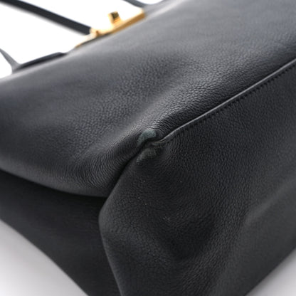 Louis Vuitton Grained Calfskin Lockme Shopper Black 8 of 11
