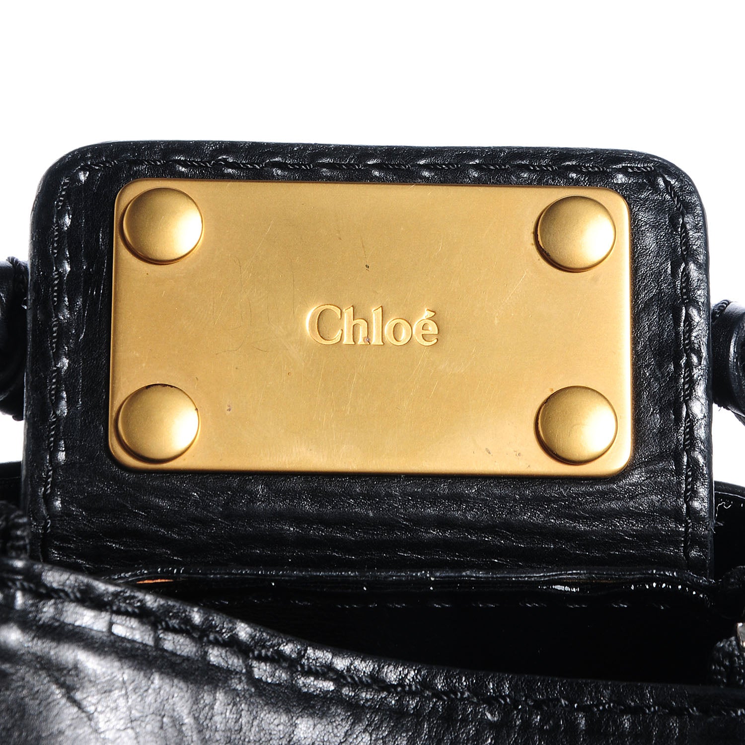 Chloe Patent Leather Medium Paddington Satchel Black 7 of 10