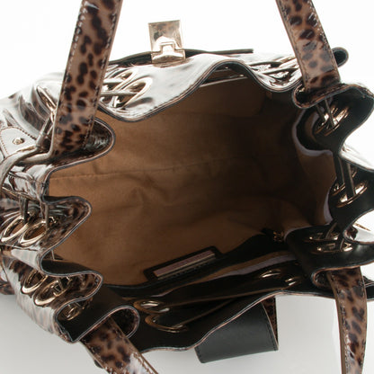 Jimmy Choo Patent Leopard Print Riki Natural 5 of 6