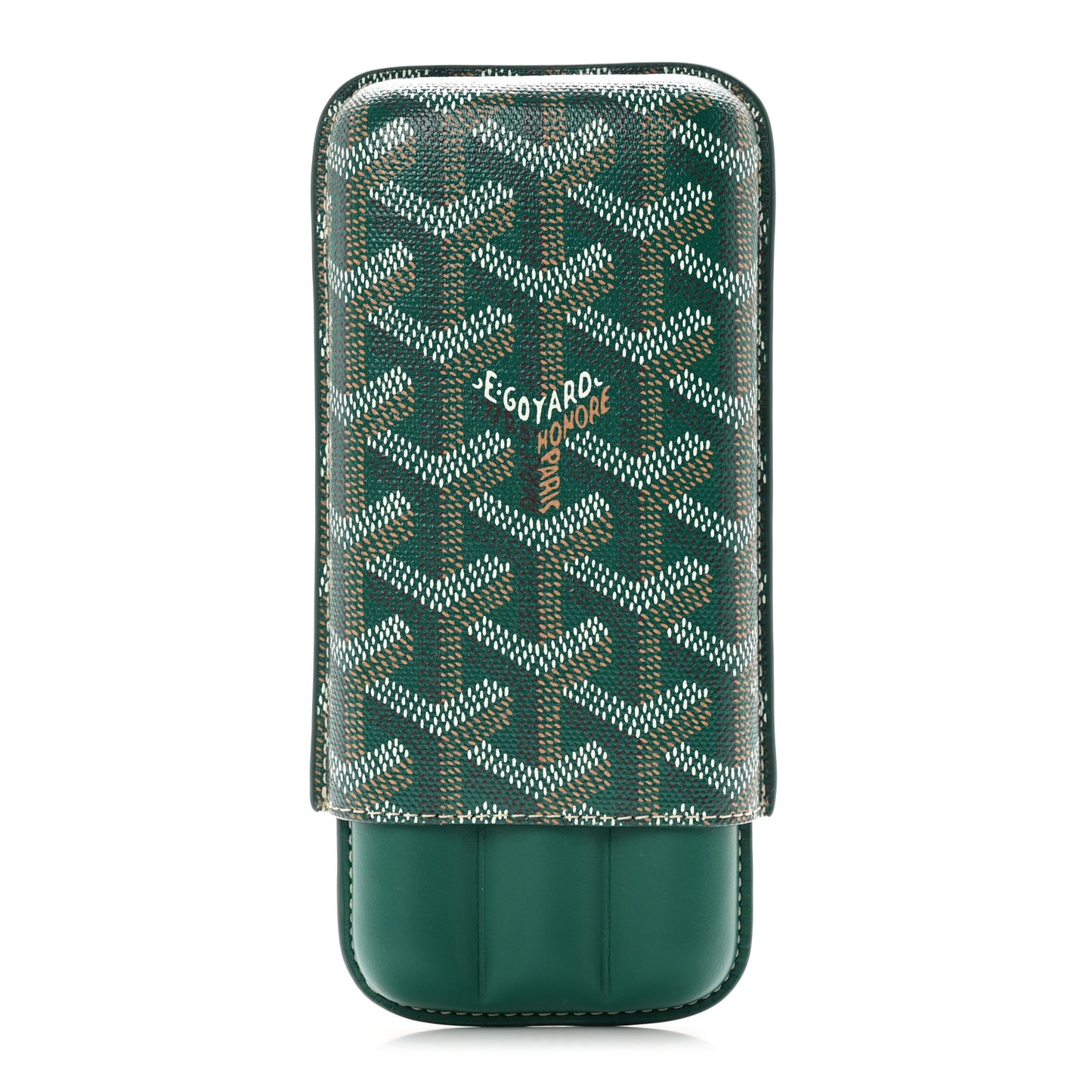 goyard cigarette case Goyard Goyardine Churchill 3 Cigar Case Green 1269488 – FASHIONPHILE