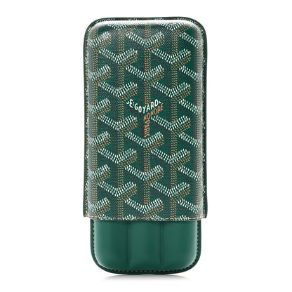 Goyard Goyardine Churchill 3 Cigar Case Green 1 of 7