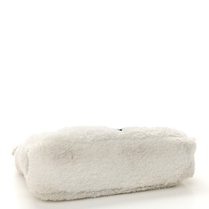 Prada Terry Cloth Mini Re-Edition 2000 Bag White Black 4 of 10