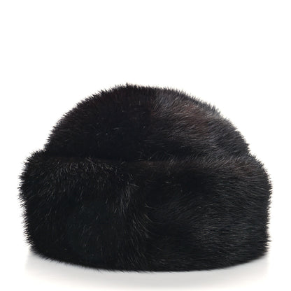 Chanel Mink Fur Hat 59 Black 4 of 7