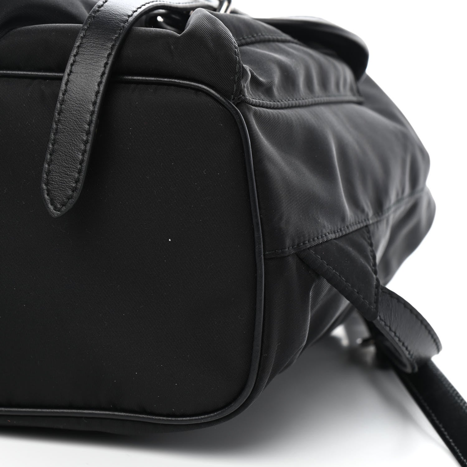 Prada Tessuto Nylon Vitello Backpack Black 5 of 9