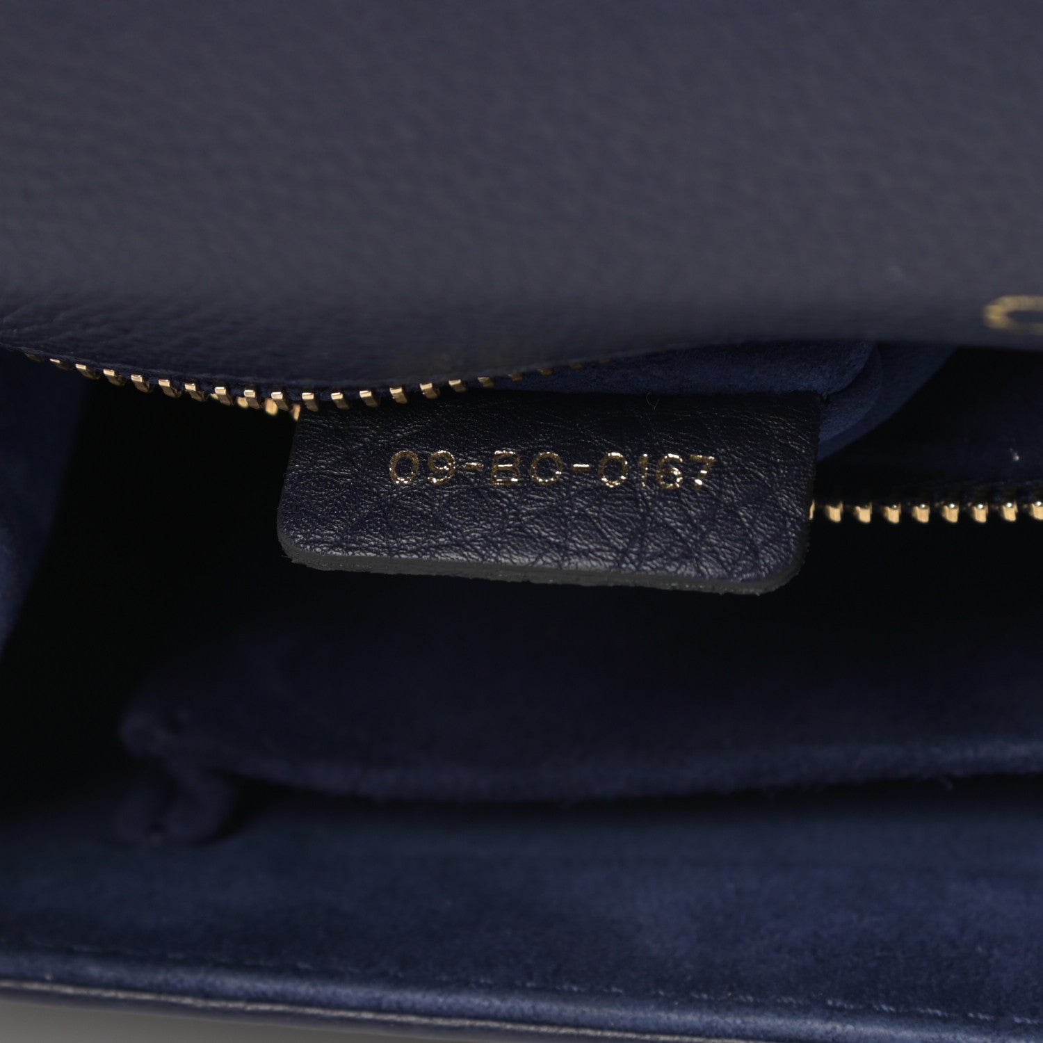 Christian Dior Grained Calfskin Medium Diorama Flap Bag Blue 8 of 13