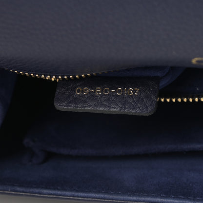 Christian Dior Grained Calfskin Medium Diorama Flap Bag Blue 8 of 13