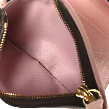 Louis Vuitton Damier Ebene Victorine Wallet Rose Ballerine 6 of 7