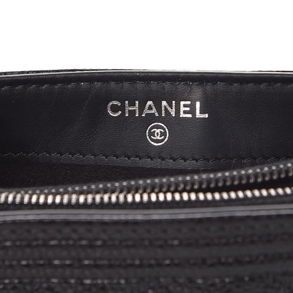 Chanel Caviar Quilted Mini Boy Phone Holder Clutch Black 6 of 8