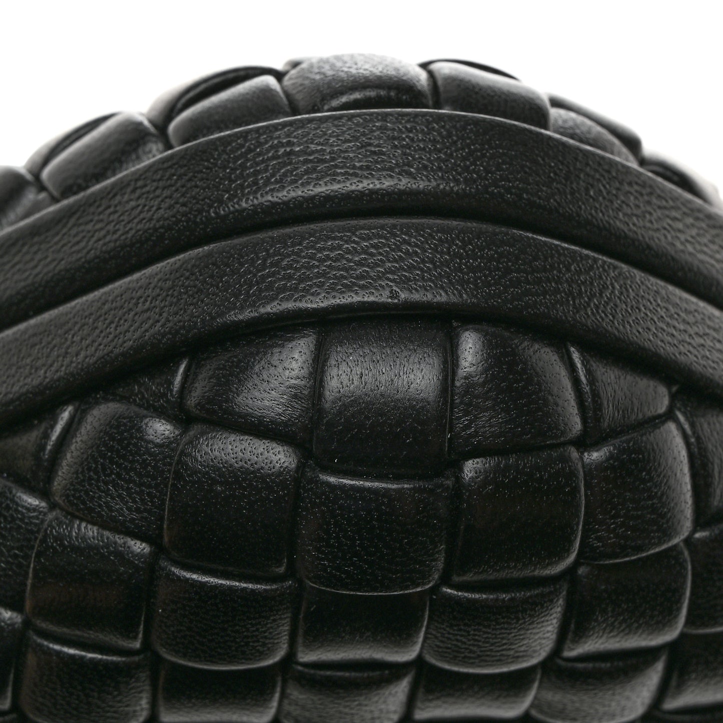 Nappa Intrecciato Knot Clutch Black
