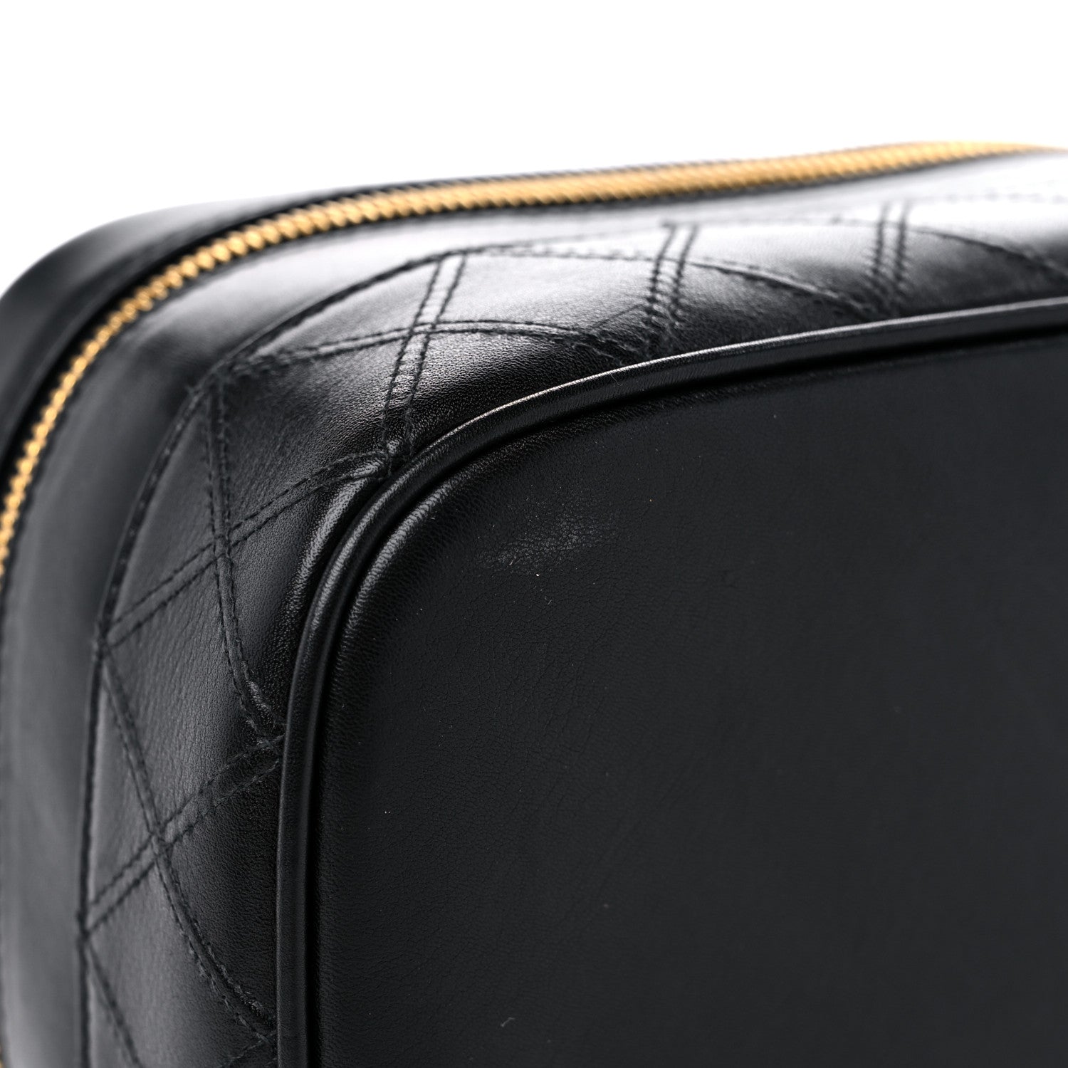 Chanel Lambskin Vanity Cosmetic Case Black 9 of 14