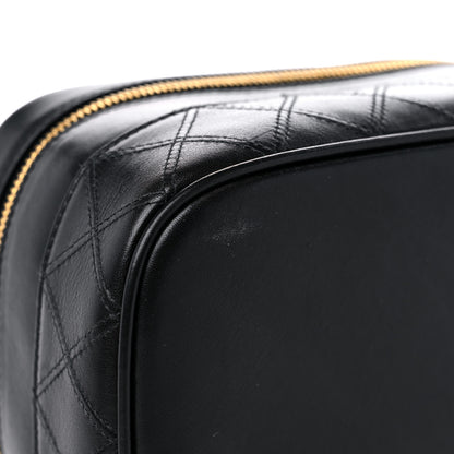Chanel Lambskin Vanity Cosmetic Case Black 9 of 14