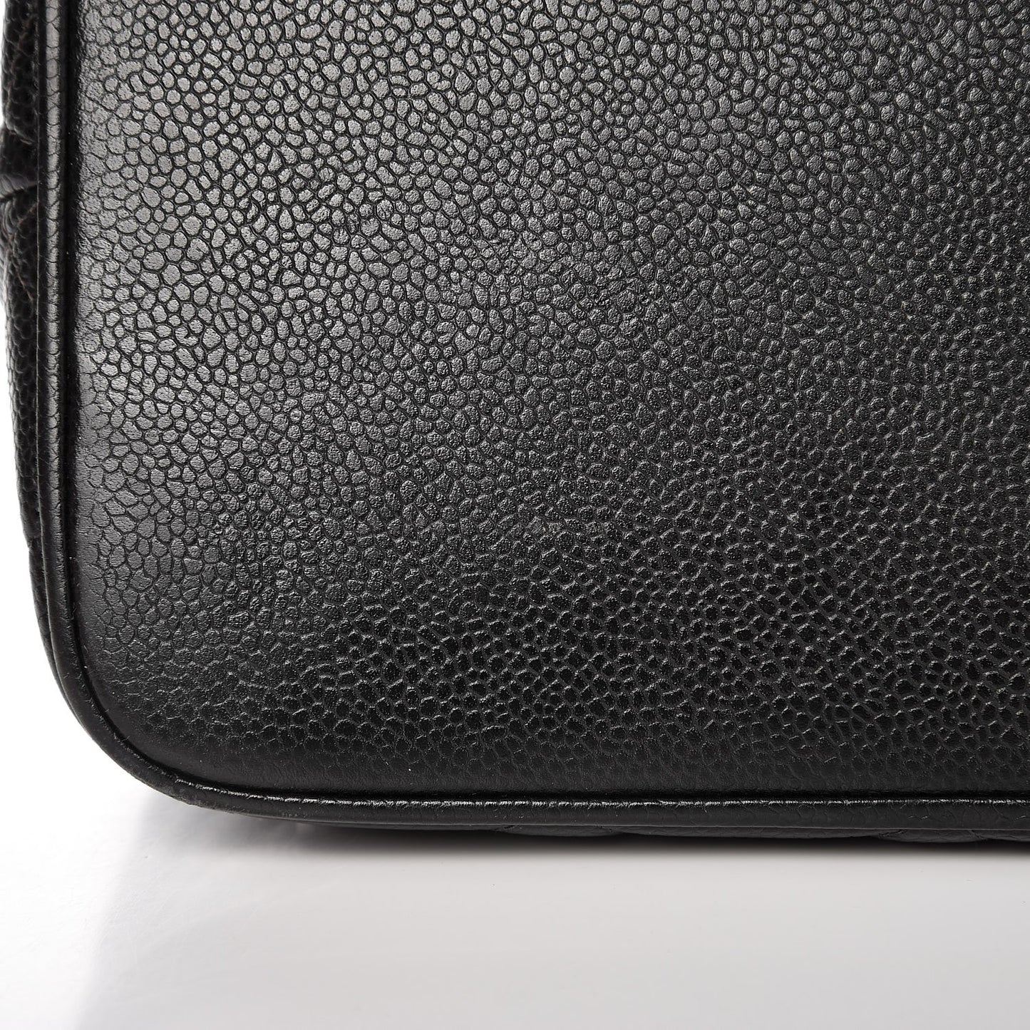 Caviar Quilted Medallion Tote Black