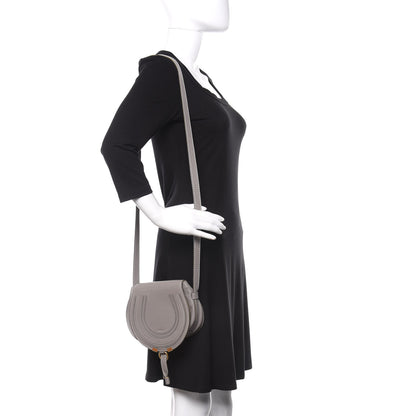 Chloe Calfskin Mini Marcie Round Crossbody Bag Cashmere Grey 2 of 11