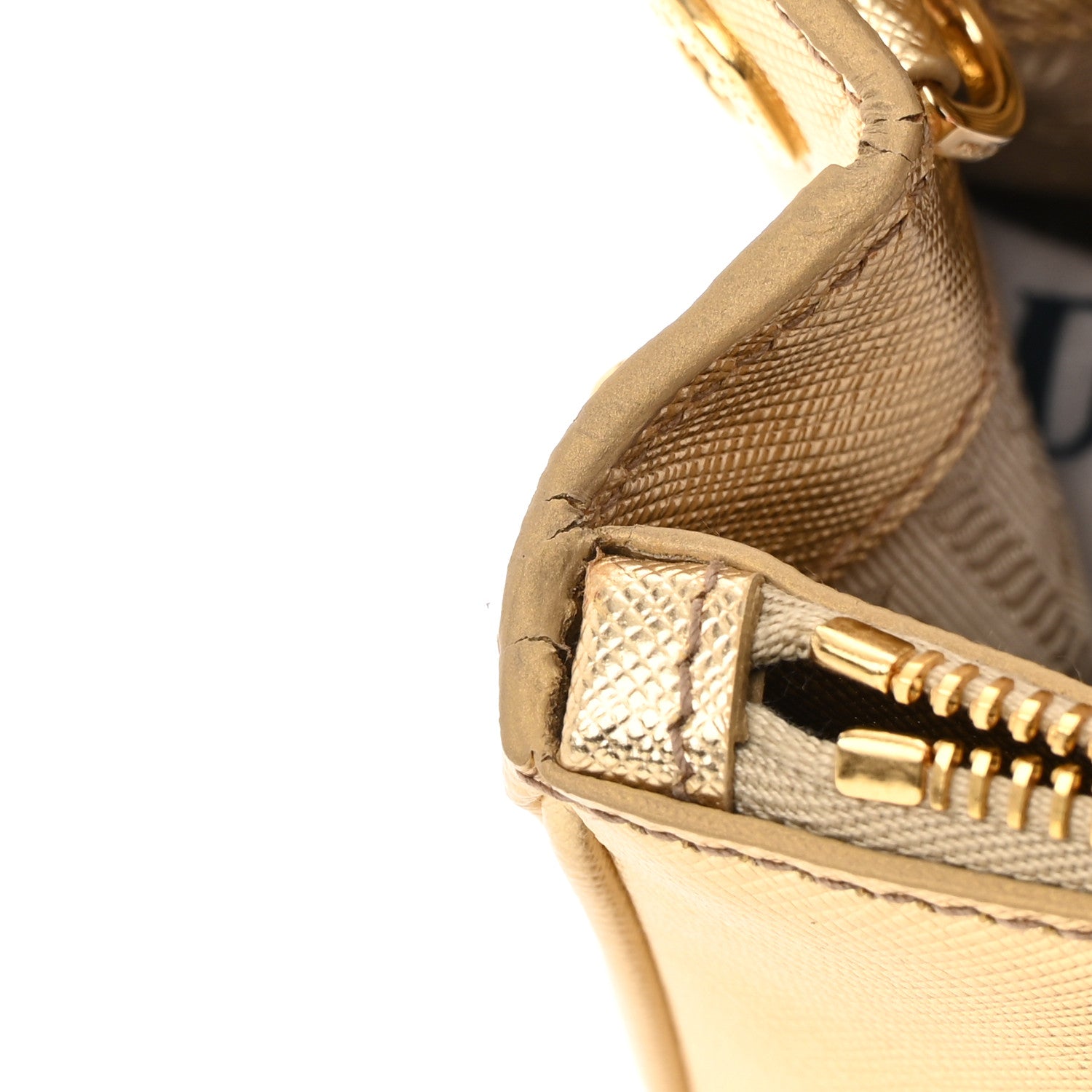 Prada Saffiano Lux Mini Galleria Double Zip Tote Platino 14 of 14