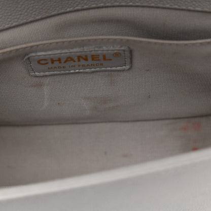 Chanel Caviar Quilted Medium Boy Flap Light Grey 10 of 11