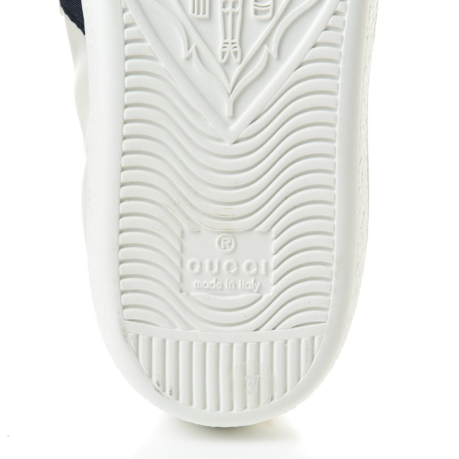 Gucci Calfskin Ayers Web Womens Ace Bow Lace Sneakers 37 White 8 of 13