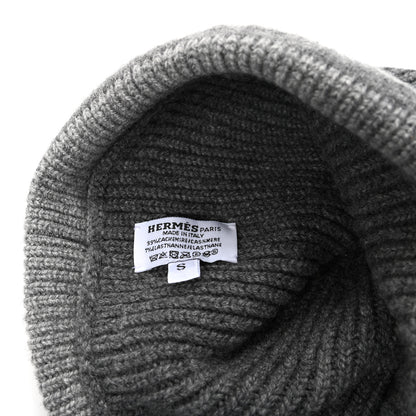 Hermes Cashmere Knit Heaven Beanie S Charbon Flanelle 5 of 5