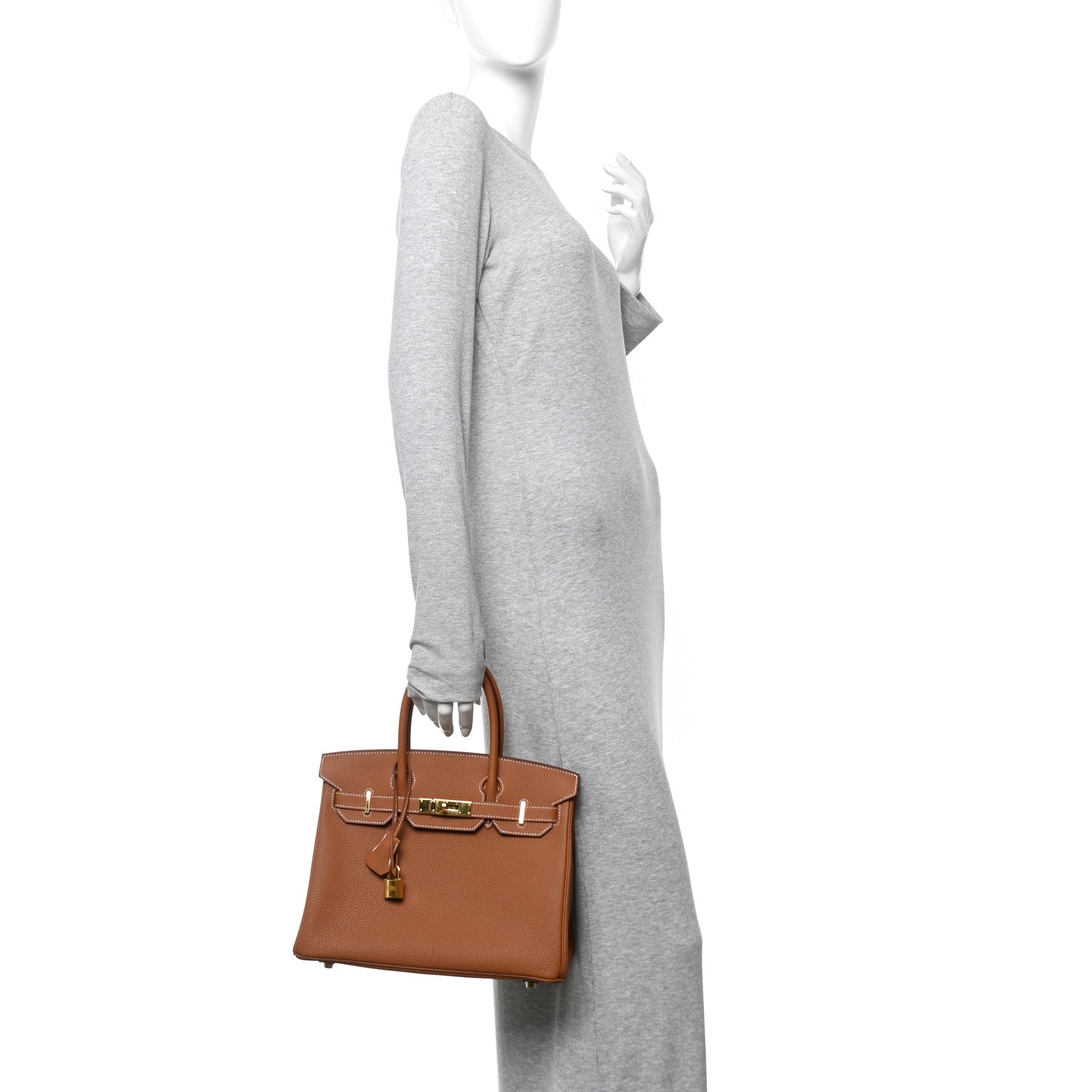 Hermes Togo BIRKIN 30 Gold 2 of 11