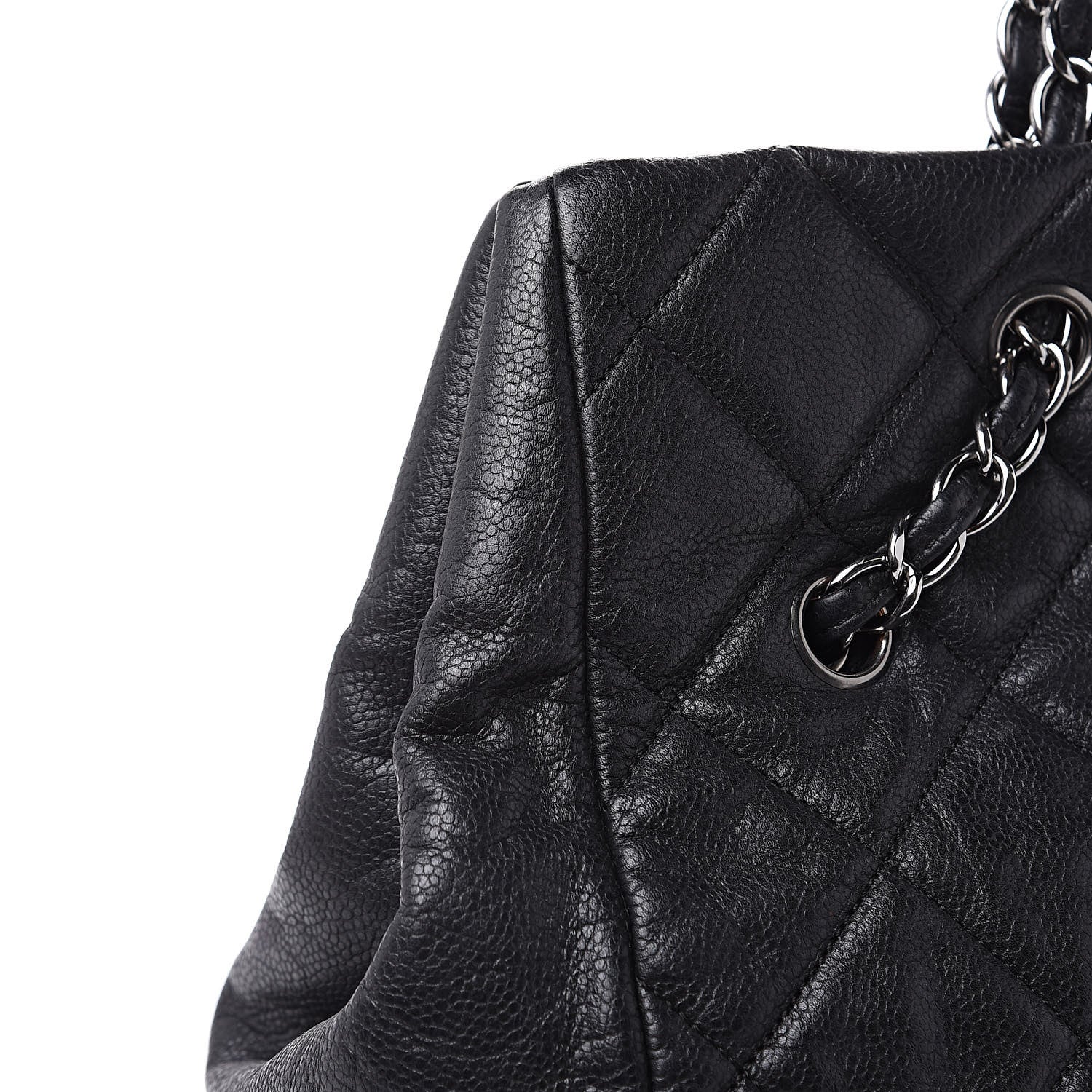 Chanel Soft Caviar Quilted Large Cells Tote Black 12 of 13