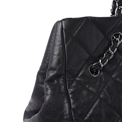 Chanel Soft Caviar Quilted Large Cells Tote Black 12 of 13