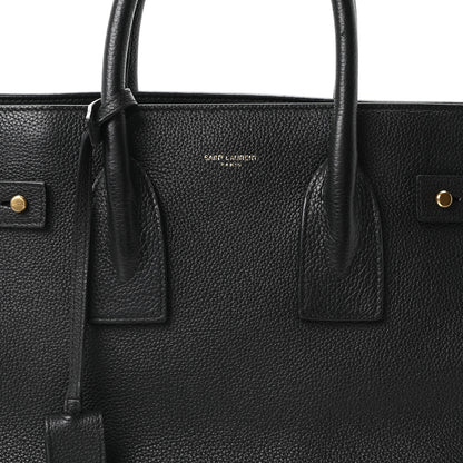 Saint Laurent Grained Calfskin Small Supple Sac De Jour Black 7 of 9