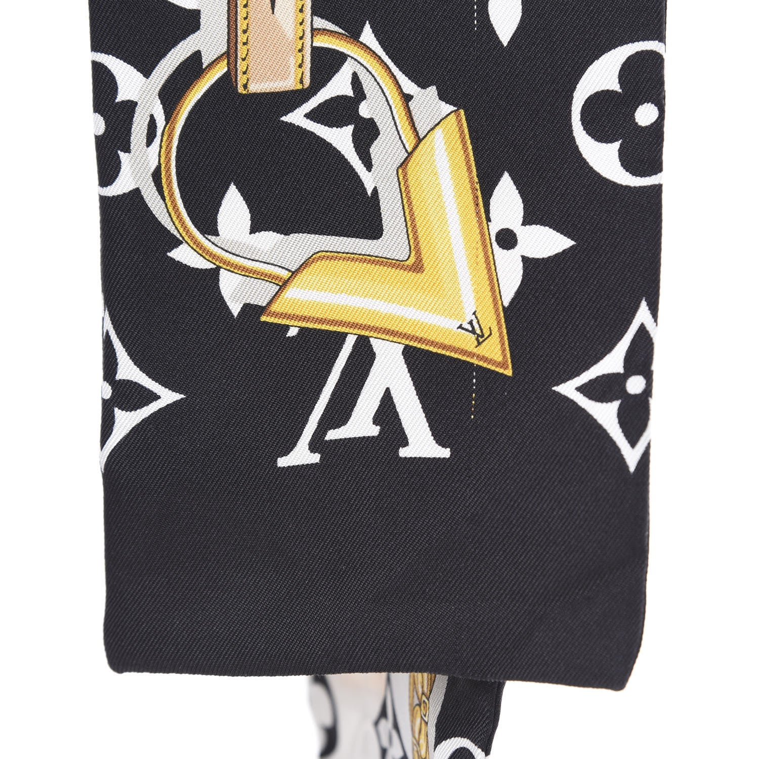 Louis Vuitton Silk Monogram Confidential Bandeau Black 5 of 5