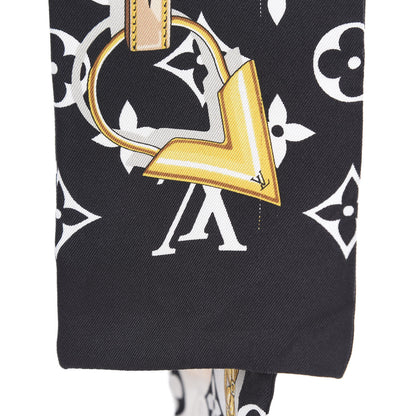 Louis Vuitton Silk Monogram Confidential Bandeau Black 5 of 5