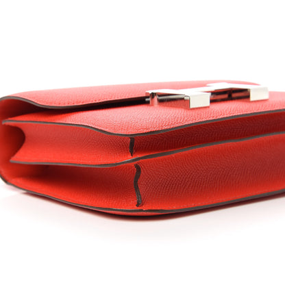 Hermes Epsom Enamel Constance 18 Capucine Sanguine 7 of 14