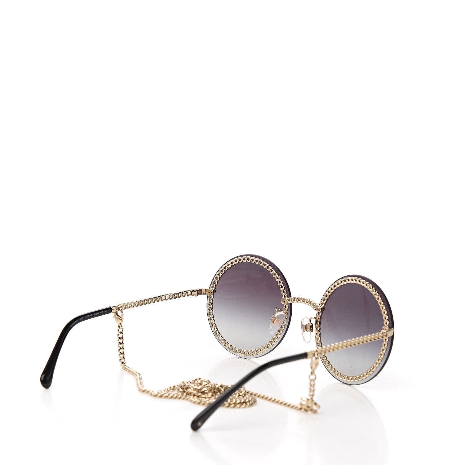 Chanel Round Chain Sunglasses 4245 Gold 4 of 6