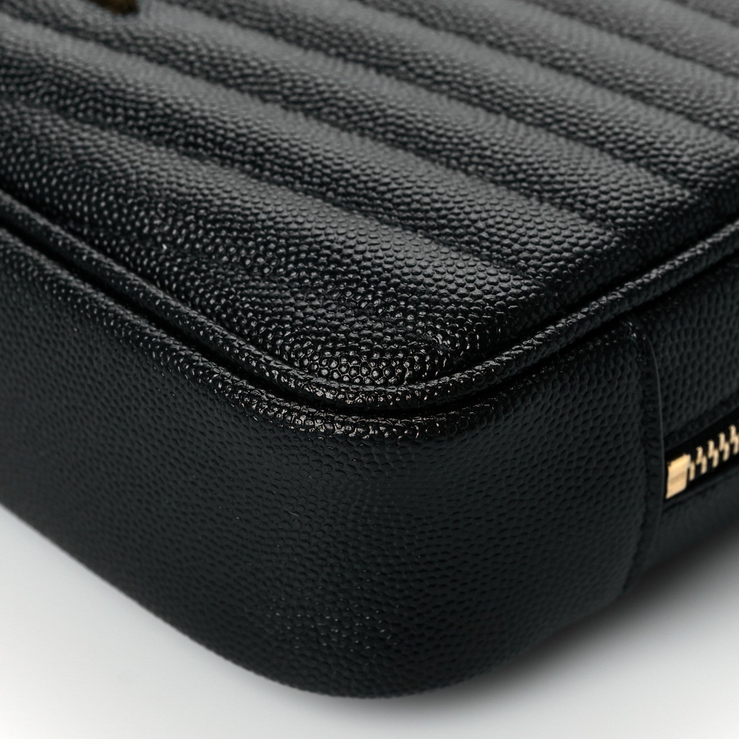 Saint Laurent Grain De Poudre Matelasse Monogram Mini Lou Camera Bag Black 10 of 10
