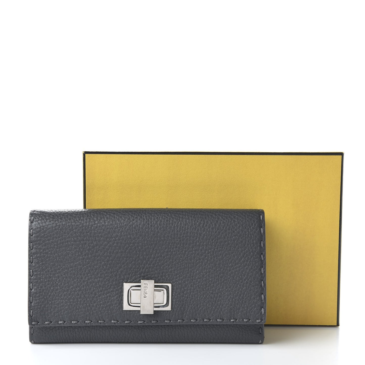Cuoio Romano Selleria Peekaboo Continental Wallet Asfalto
