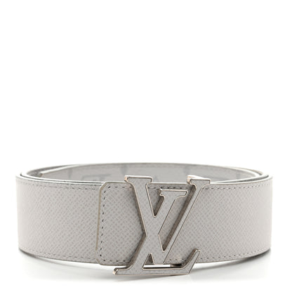 Louis Vuitton Taiga Monogram 40mm LV Initiales Belt 95 38 White 2 of 8
