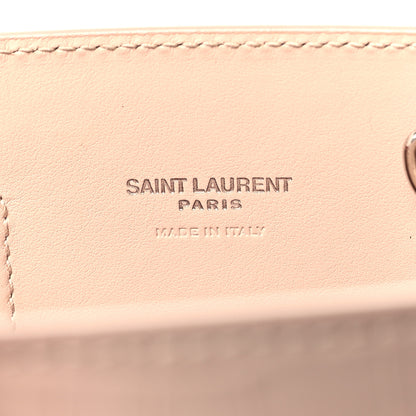 Saint Laurent Calfskin Crocodile Embossed Nano Sac De Jour Rose Antic 6 of 11